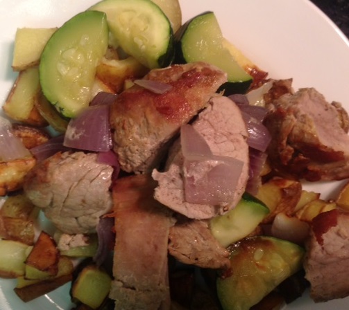 Hello pork zucchini and potatoes