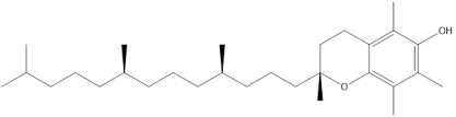 chemical structure of Vitamin E