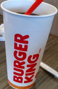cola drink from Burger King