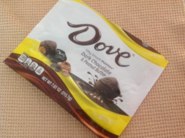 Dove dark chocolate and peanut butter product