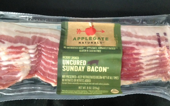 package of uncured Sunday bacon