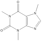 chemical structure of caffeine