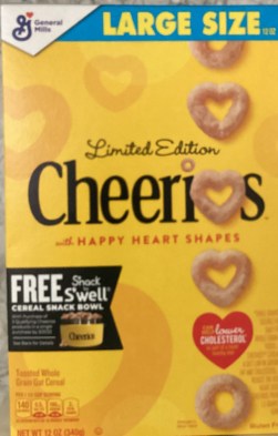 large size box of Cheerios