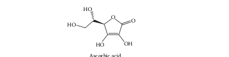 chemical structure of ascorbic acid