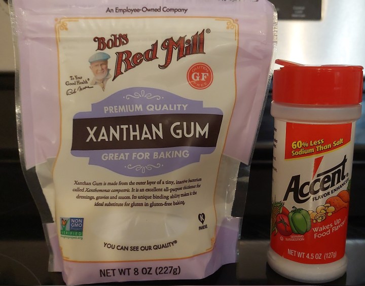 photo of xanthan gum and MSG