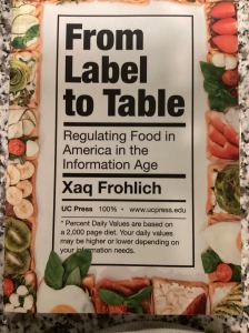 Book label of From Label to Table by Xaq Frolich