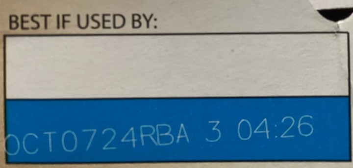 Expiration date of October 7,2024